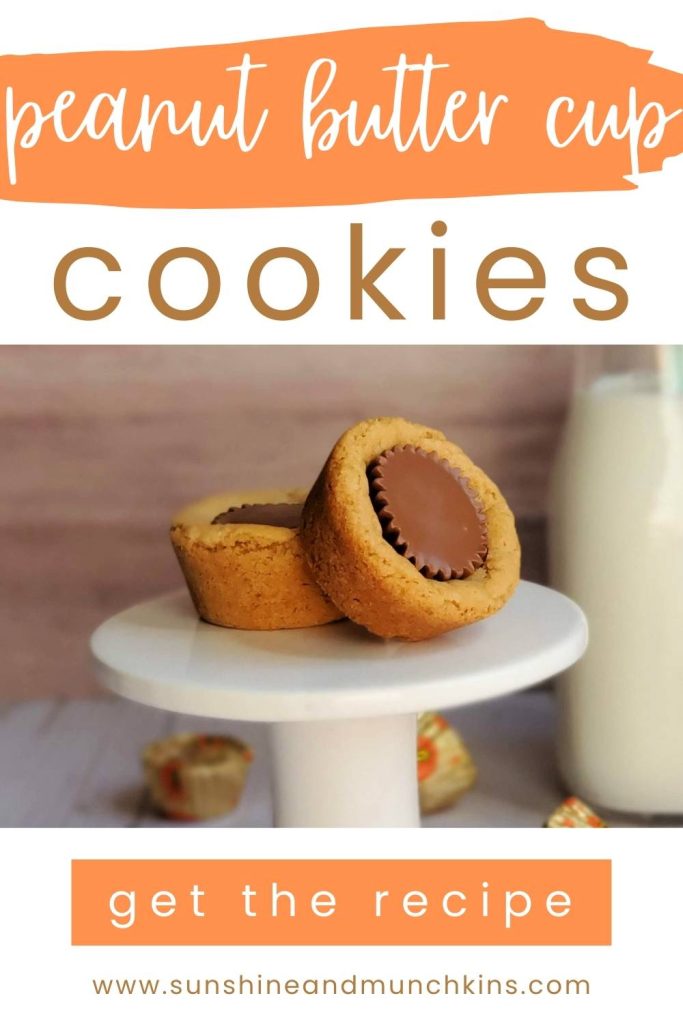 Easy Peanut Butter Cup Cookies--Just a cookie mix and a bag of Reese's minis and you've got a great dessert for parties, BBQs or a weeknight treat!