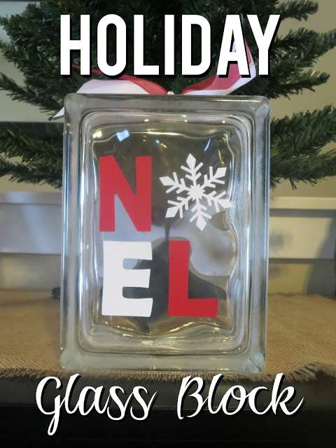 How to Make a Holiday Glass Block