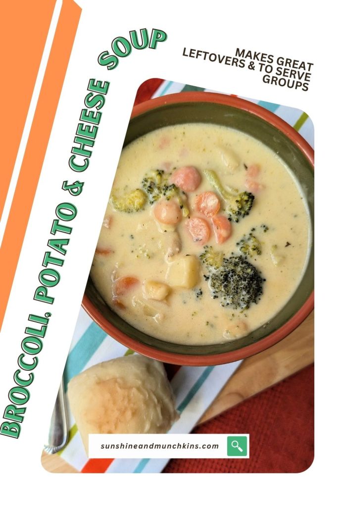 This Broccoli Potato Cheese Soup is pure comfort in a bowl — creamy, cheesy, and loaded with flavor. It's easy to double for groups or leftovers.
