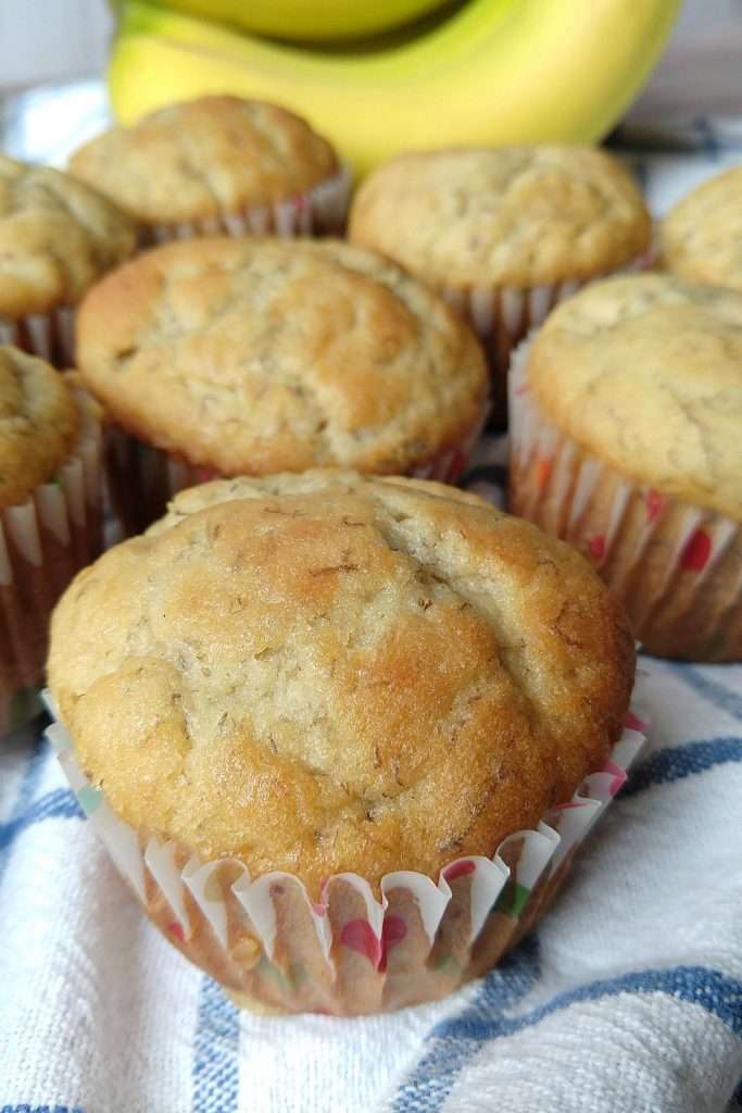 So moist and so full of banana flavor! This will become your go-to banana bread and muffin recipe!