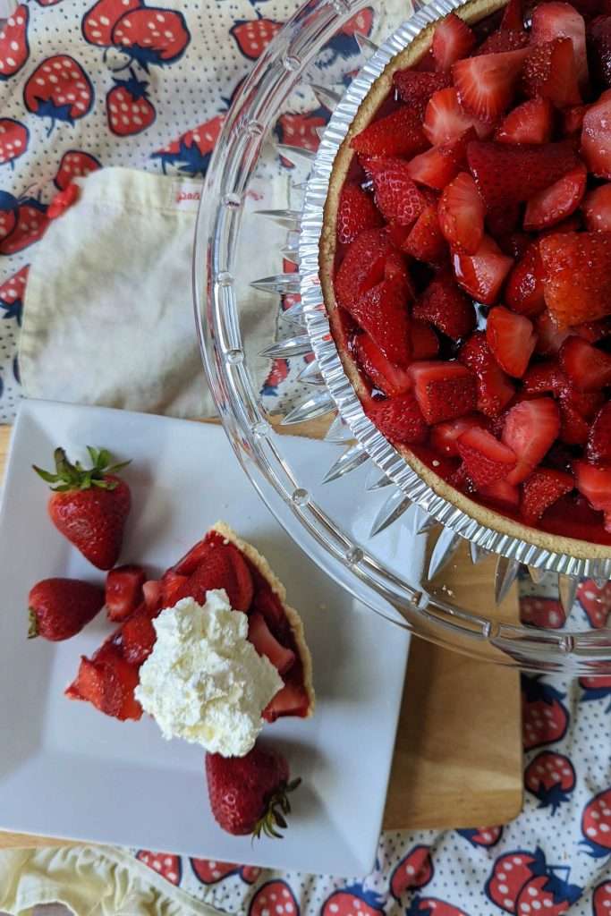 This easy strawberry pie is sweet, refreshing and with this recipe you can make your own yummy strawberry glaze.  No more store bought glaze needed!
