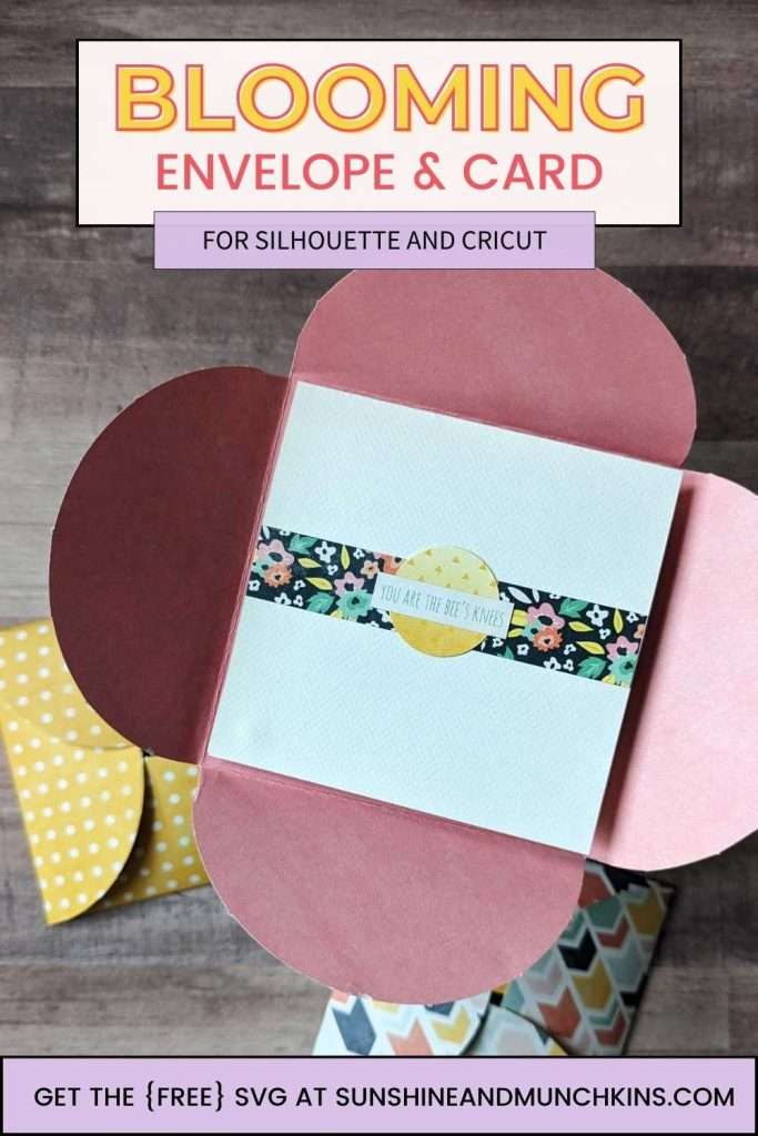 Use this easy blooming envelope and card SVG for any time you want to give someone a fun and unique card!