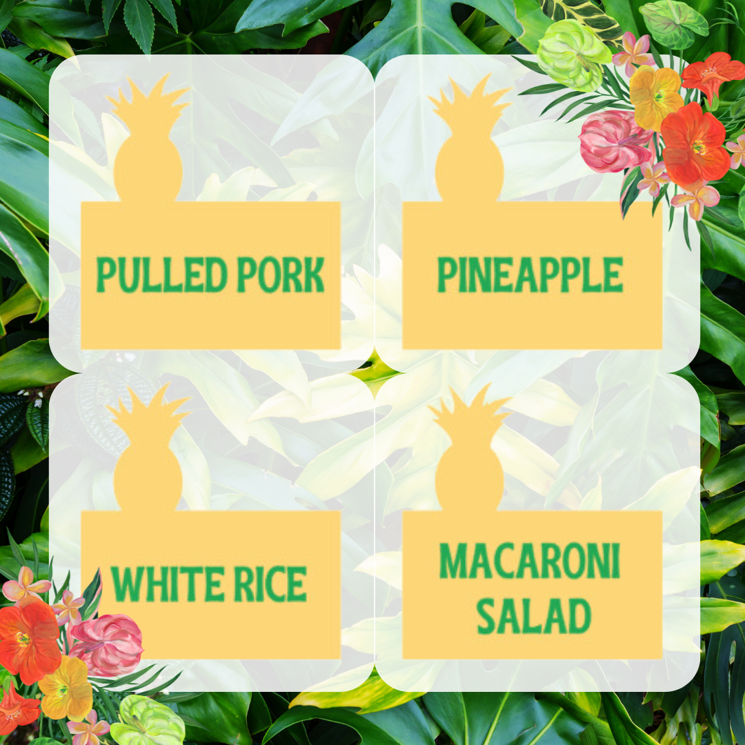 Pineapple Place Card SVG for Luau Party