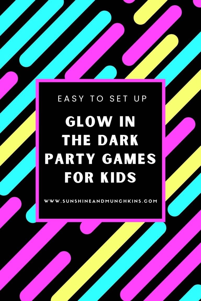 Glow in the Dark Party Games for Kids - Sunshine and Munchkins