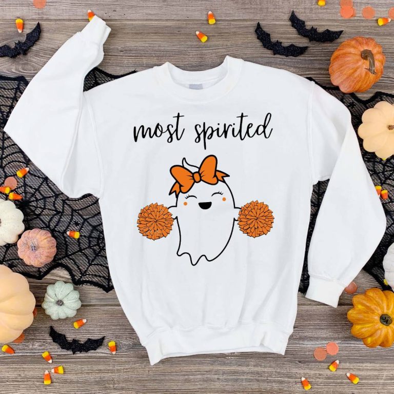 Most Spirited Cheerleader Ghost SVG