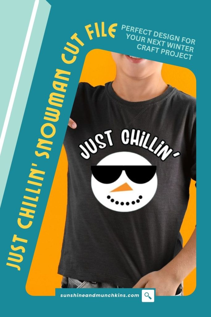 This free "Just Chillin'" snowman SVG is perfect for your next winter project, no matter how you feel about the cold and winter! Works for Silhouette and Cricut machines.