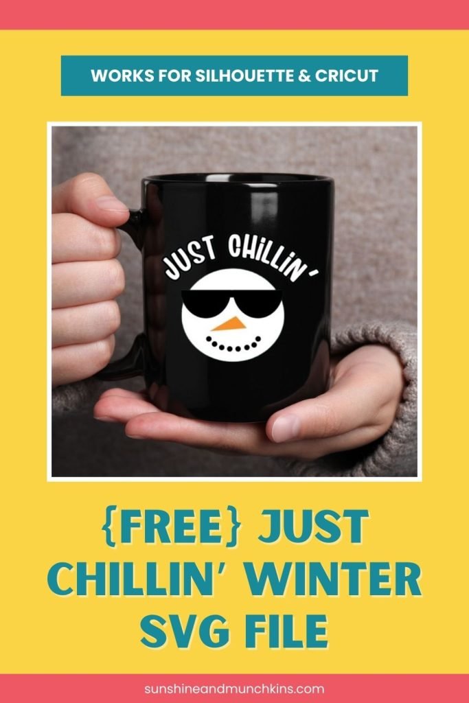 This cute and free "Just Chillin'" SVG is perfect for your next winter project, no matter how you feel about the cold and winter! Plus get 30+ free winter SVG files.
