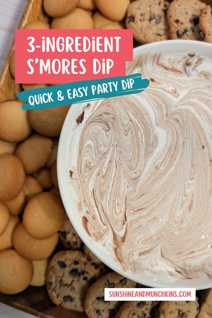 You can enjoy the flavor of s'mores all year with this quick and easy s'mores dip!  It's perfect for parties and comes together with only 3 ingredients.
