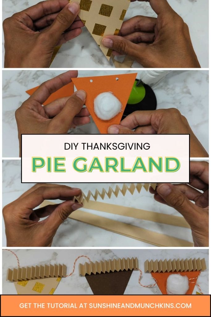 This free Thanksgiving pie garland SVG is a fun and festive holiday decoration you can leave up all month long.