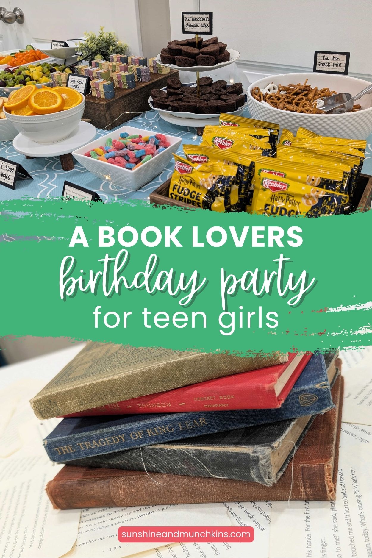 How to Host a Book Club Birthday Party for Teen Girls - Sunshine and ...