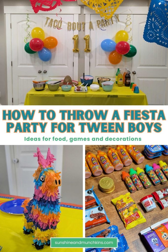 Plan the ultimate fiesta themed birthday party for tween boys with fun games, bold decor, easy food ideas, and colorful party inspiration.