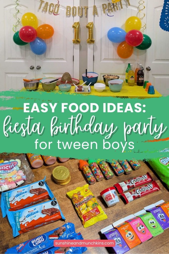 Plan the ultimate fiesta themed birthday party for tween boys with fun games, bold decor, easy food ideas, and colorful party inspiration.