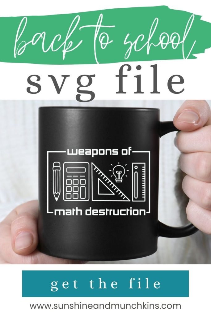 Have some fun with this punny back to school SVG file that is perfect for the math nerds in your life!