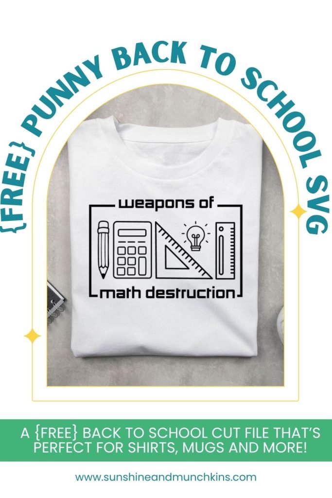 Have some fun with this punny back to school SVG file that is perfect for the math nerds in your life!