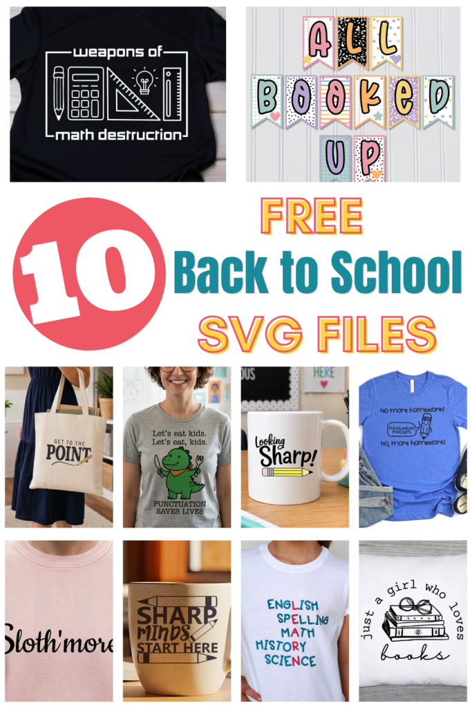 10 {FREE} Back to School SVG Files for Silhouette and Cameo